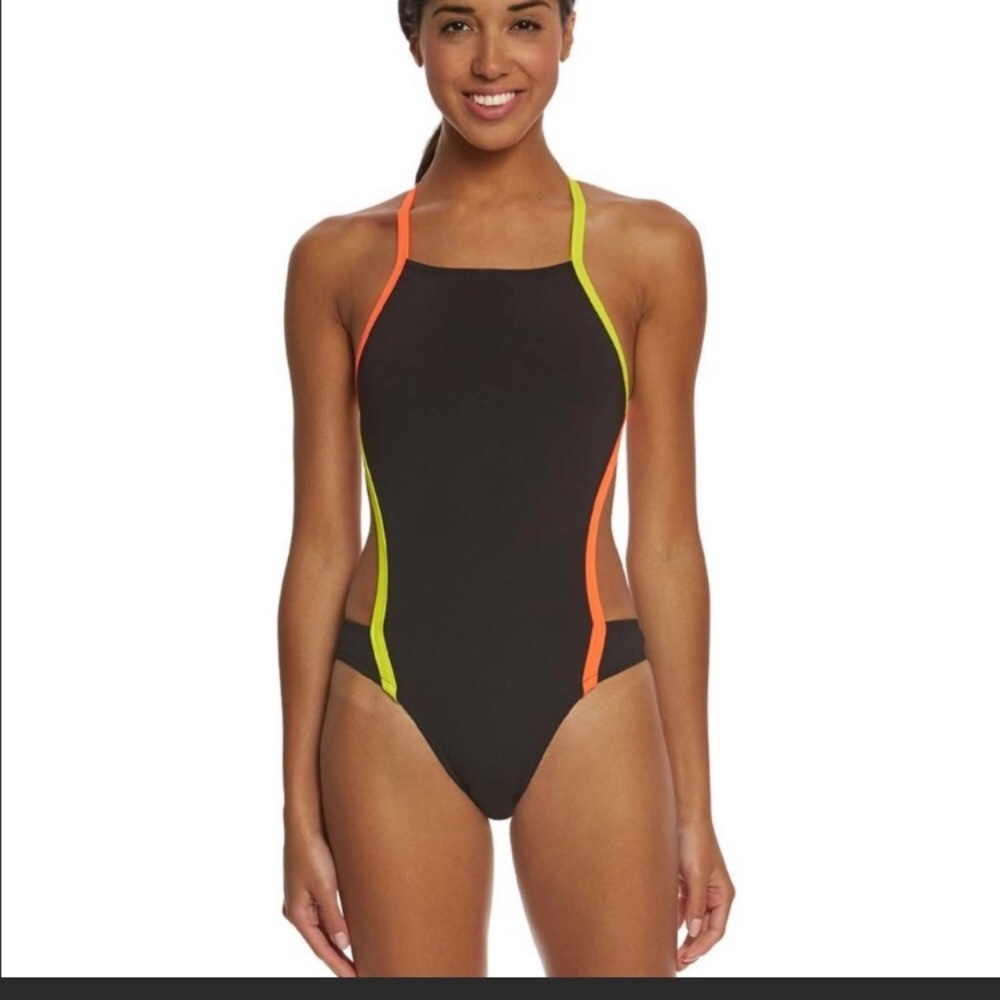 Speedo Swimsuit Colorblock Cross Back